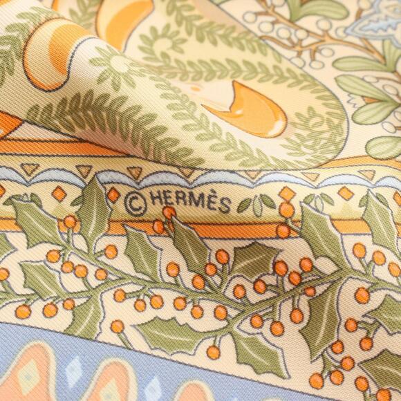 HERMES Pink Silk Scarf - Picture 2 of 7